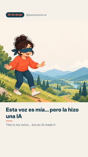 Reel: esta voz es mía, pero la hizo una IA
